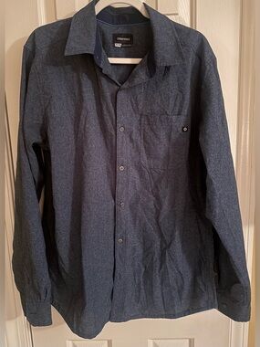 MARMOT Air Exchange Navy Long-Sleeve Button-Up Shirt XL
